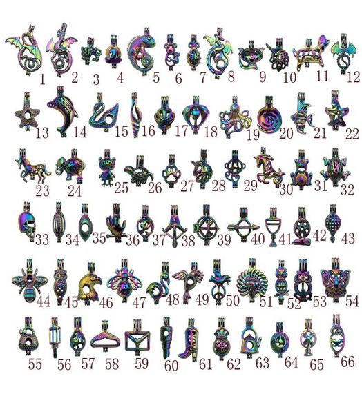 

stf 234 designs rainbow color pearl cage pendant love wish gem beads cages open locket charm oyster pearl mountings in bulk jewelr9587892, Silver