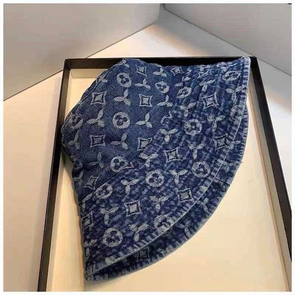 

bucket hat cowboy casual luxury caps women mens designer hats for street casquette denim print fitted cap men beanie d210915, Blue;gray