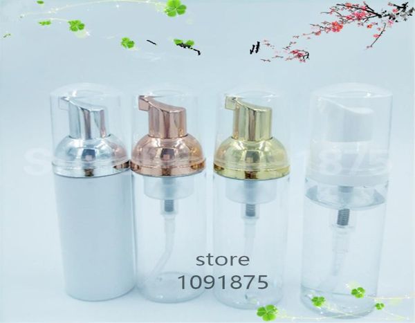 

30ps 30ml plastic foamer pump bottle refillable empty cosmetic bottle lashes cleanser soap dispenser foam bottle gold pump5485599