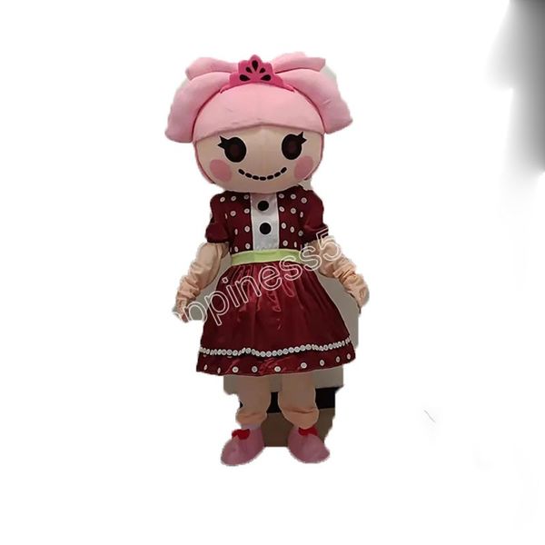 

size girl mascot costume customization theme fancy dress ad apparel festival dress, Red;yellow