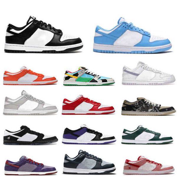 

designer men low sports shoes classic fashion white black three pink gray university blue pandaes outdoor casual running trainers sneakers x