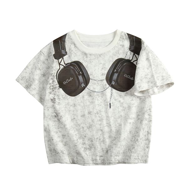 

boy t-shirt, new summer children's clothing, loose fitting and fashionable short sleeved t-shirt, street youth casual baby clothing sui, Blue