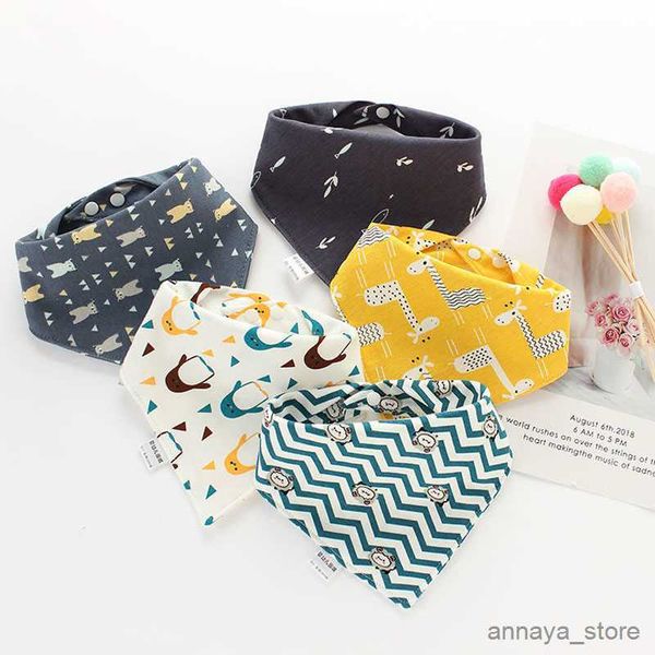 

bibs cloths baby bibs double cotton bibs pieces/lot print saliva towel baby boys girls feeding cotton bibs r230628