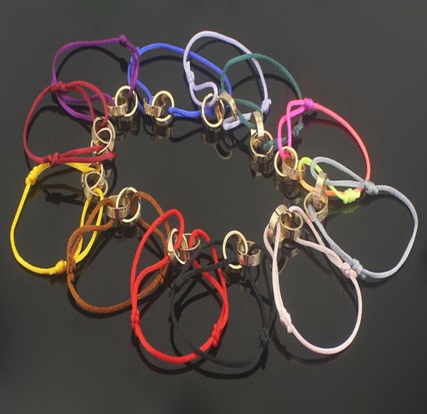

crazy promotion double ring charity lovers red rope in the year of life of life red rope bracelet multicolored rope selection for 6535770, Black