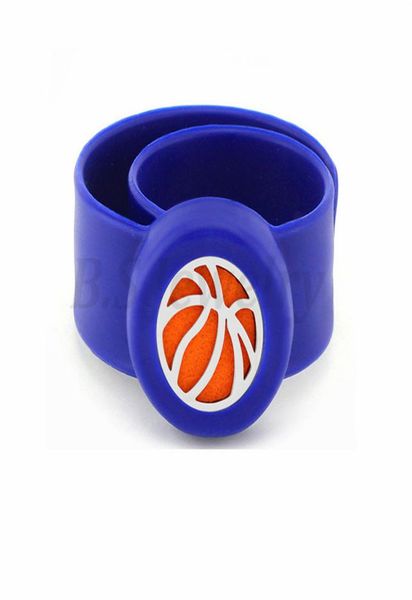 

basketball kids adjustable 25mm mosquito repellent bangle essential oil diffuser bracelet children men women silicone bracelets4810594, Silver