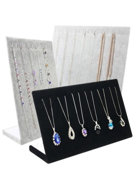 

necklace bracelets stand display full velvet jewelry rack showing stand storage different colors show shelf whole 0729wh4610241, Black