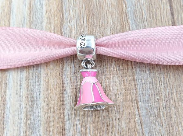 

andy jewel authentic 925 sterling silver beads pink dress charm fits european style jewelry bracelets & necklace 7501055890868p1553440, Black