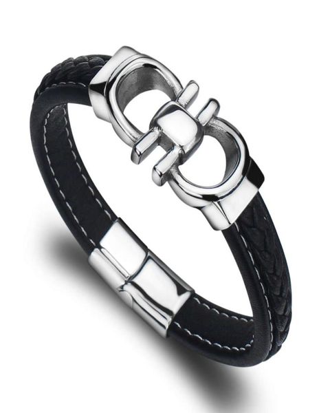 

bangle leather bracelet men039s jewelry gift scy115301232597387, Black
