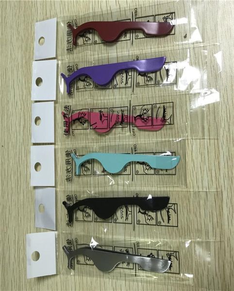 

false eyelash tweezers fake eye lash applicator eyelash extension curler nipper auxiliary clip clamp makeup forceps tools with bag7179280