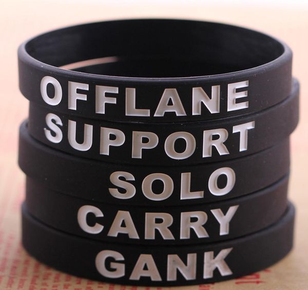 

color filling debossed silicone bracelets custom wrist band jelly promotional bracelet whole 05quot8quot 5312927, Black