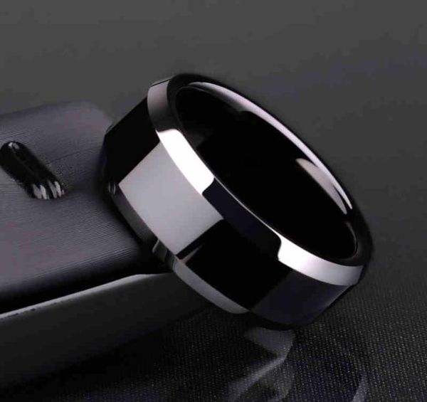 

ring men titanium black01234567891011121314154281030, Silver