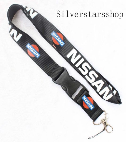 

whole new 10pcs nissan cars logo lanyardneck strapemployee039s card hanging ropelanyard1898787, Silver