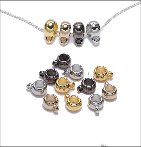 

findings components jewelry50pcslot pendant clip clasps bail hooks b big hole bead spacer loose beads connector for jewelry mak1897137