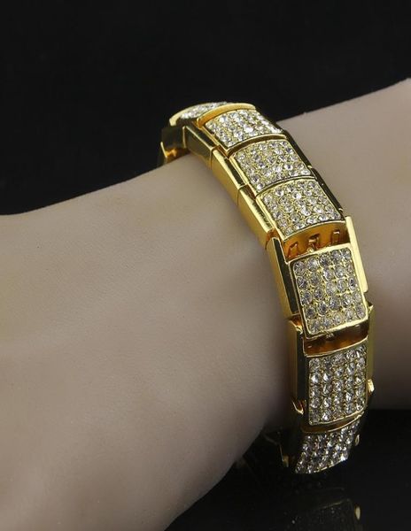 

wholediamonds bracelet men039s hip hop bracelet4819936, Golden;silver