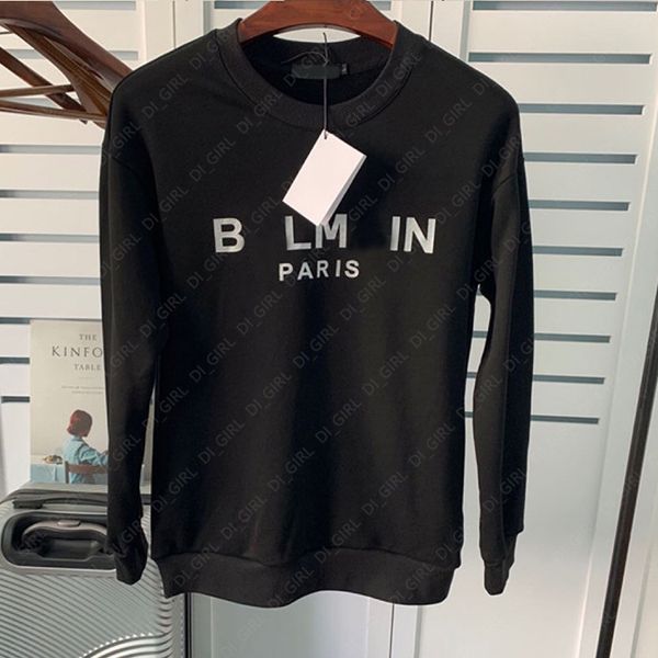 

mens hoodie fashion letter print pullover long sleeve hoodies women casual fit sweatshirt size s-2xl di_girl di_girl, Black