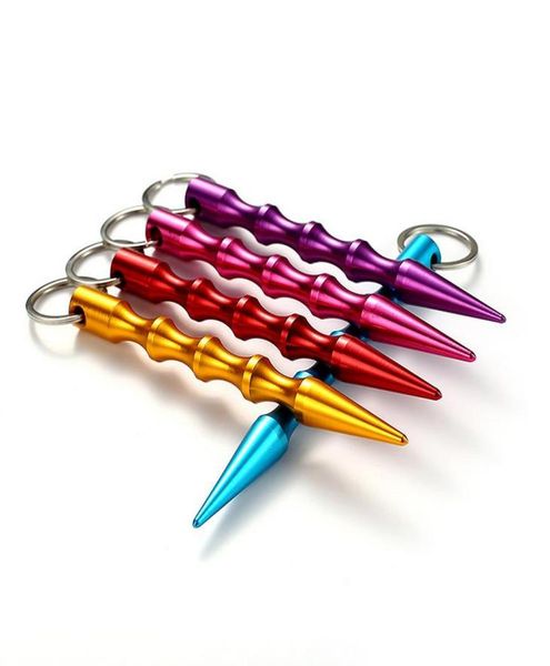 

multifunction self defense keychain for bag key holder charm hanging pendant car key chains key ring women men6216854, Silver