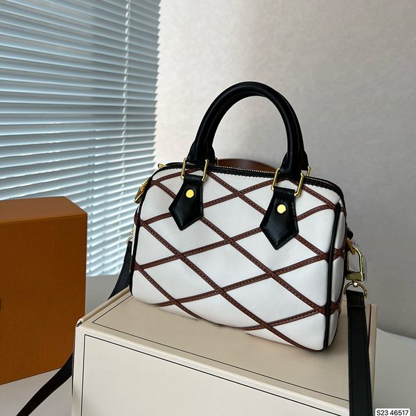 

diamond lattice pillow bag mini tote bag women handbag purse quilted bag zipper padlock crossbody shoulder bags leather hardware detachable