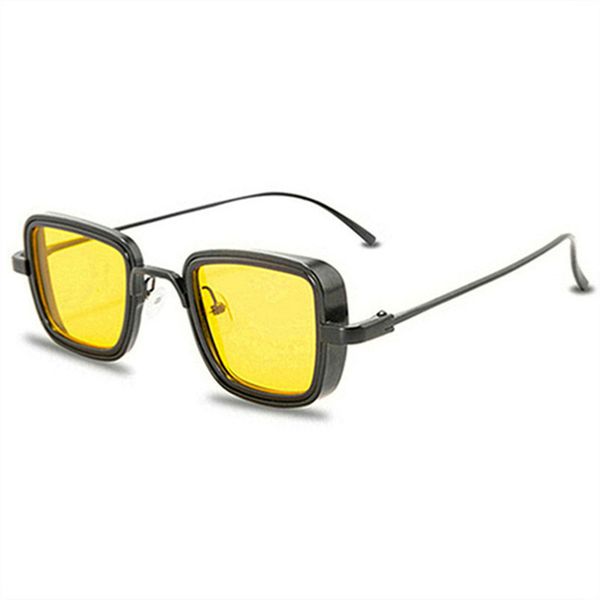 

new vintage metal steampunk sunglasses men women square sun glasses for men women stylish retro brand shades male female uv400 a460 keyi, White;black