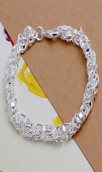 

fine 925 sterling silver braceletxmas new style 925silver chain classic for women men fashion jewelry gift link italy percing h739072509, Black