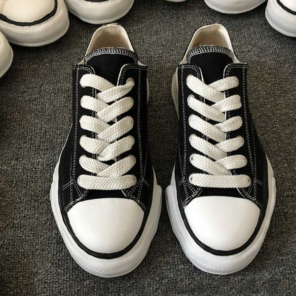 

fashion brand mmy thick bottom canvas shoes mihara men sneakers deigner lace-up yasuhiro men's casual shoes women's boots women sp