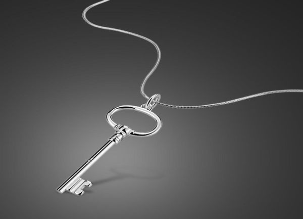 

necklace star style s925 silver plated key pendant and female couple accessories9345209