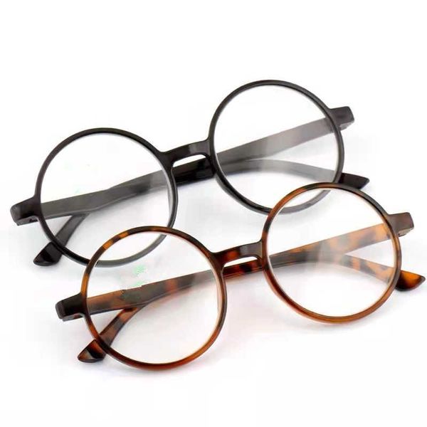 

donghai crystal glass fashionable for middle-aged elderly men and women round frame high-definition presbyopic glasses, White;black