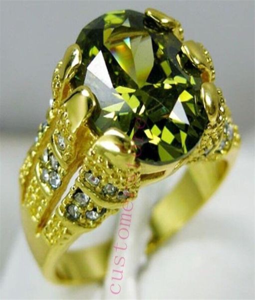 

new arrival sparkling vintage jewelry 925 sterling silvergold fill male oval cut large ovil gemstones party men wedding engagemen2407736, Silver