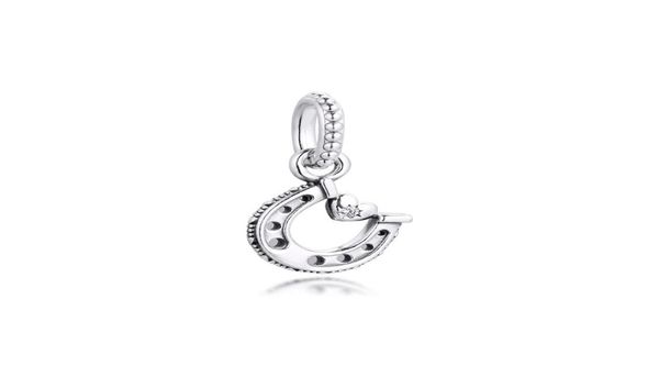 

good luck horseshoe dangle charms 925 sterling silver beads fit bracelet necklaces charm beads pendant for jewelry diy making 79918918836, Bronze;silver