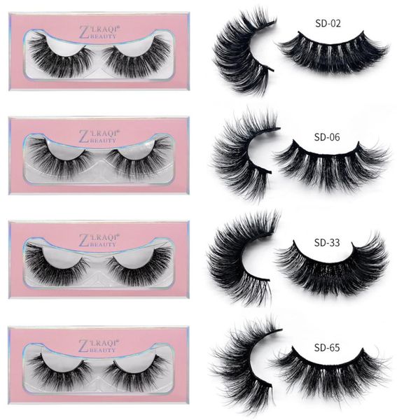 

3d faux mink eyelashes crisscross thick lashes hand made full strip lashes volume soft fake mink lashes eyelash tools 52styles rra8126617