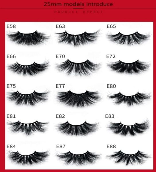 

25mm 6d mink eyelashes reusable false eyelashes 15 styles 5d 3d mink eyelashes makeup tools handmade soft mink lashes dhl 2848036