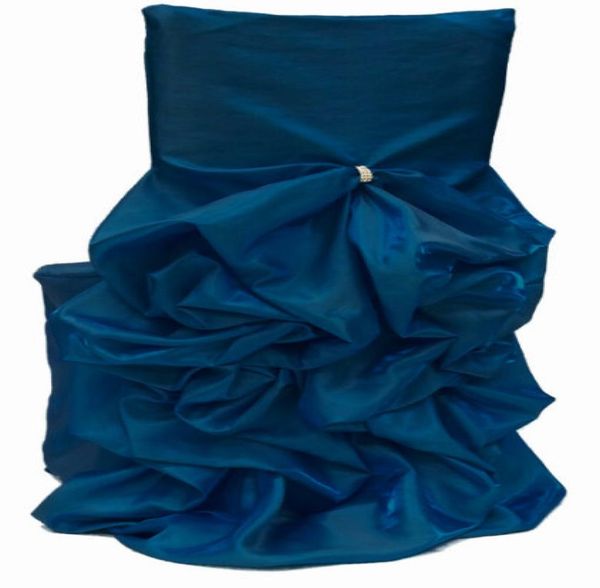 

2016 taffeta crystals wedding chair sashes romantic chair covers floral wedding supplies luxurious wedding accessories 022048834