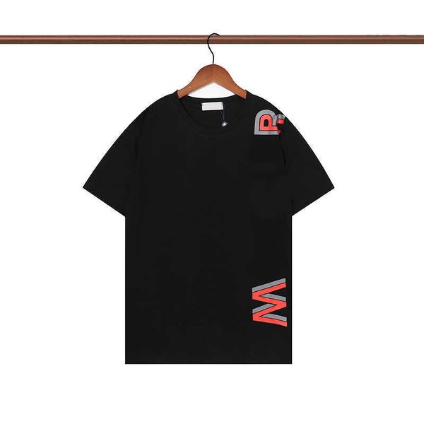 

monclair designer mens t-shirts women tees badge polo men shirt summer brand cotton shirts 42 zhoy, White;black