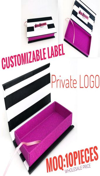 

whole rectangular zebra stripes false eyelashes packaging box custom logo 3d 25mm mink eyelash box magnetic case lash exte7278887