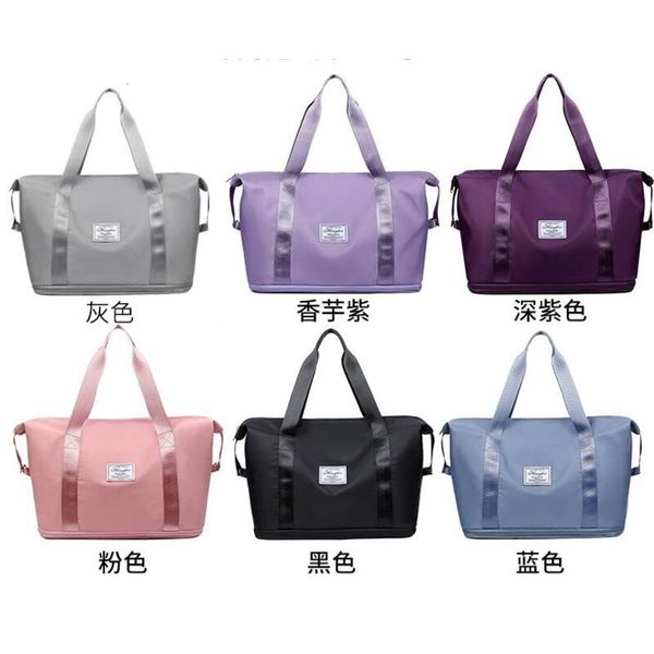 

short distance business travel bag, dry wet separation fitness bag, large capacity yoga bag, foldable portable shoulder bag