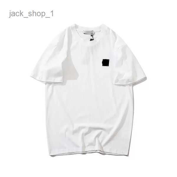 

designer stone t shirt men's new fashion island t-shirts mens womens clothing short sleeves tshirt loose summer menswear casual tees 83, White;black