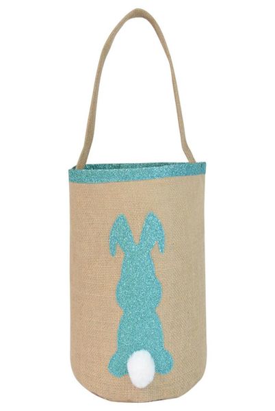

easter eggs storage basket bag cute sequins rabbit handbags plush bunny tail bags diy kids gifts candies bag canvas bucket pur9233926, Black