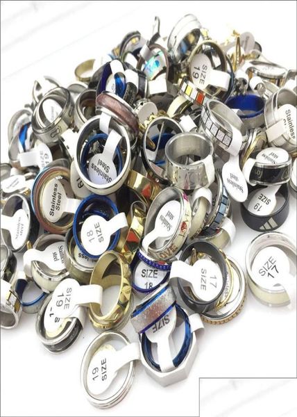 

band rings whole fashion titanium steel ring mixed style size party gift finger rings mens jewelry drop deliver dhlg61054643, Silver