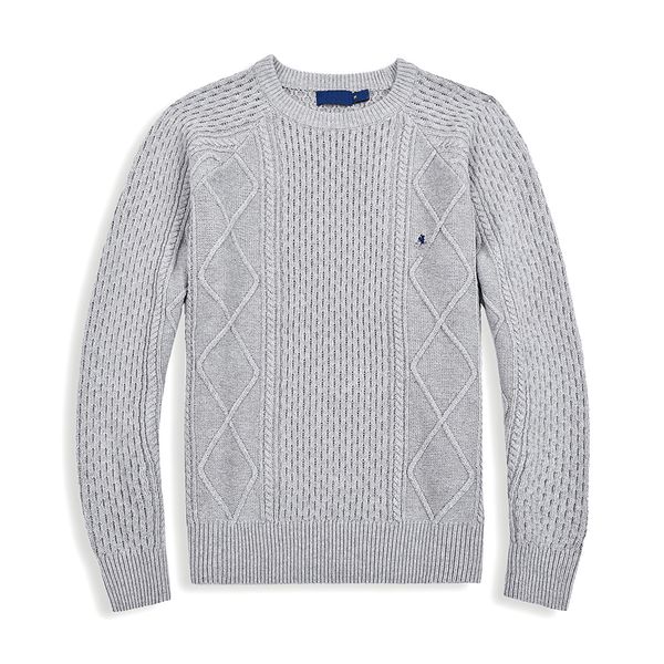 

ralphs designer men knits wool sweater polos pony embroidery laurens pullover crewneck knitted long sleeve sweaters, Black