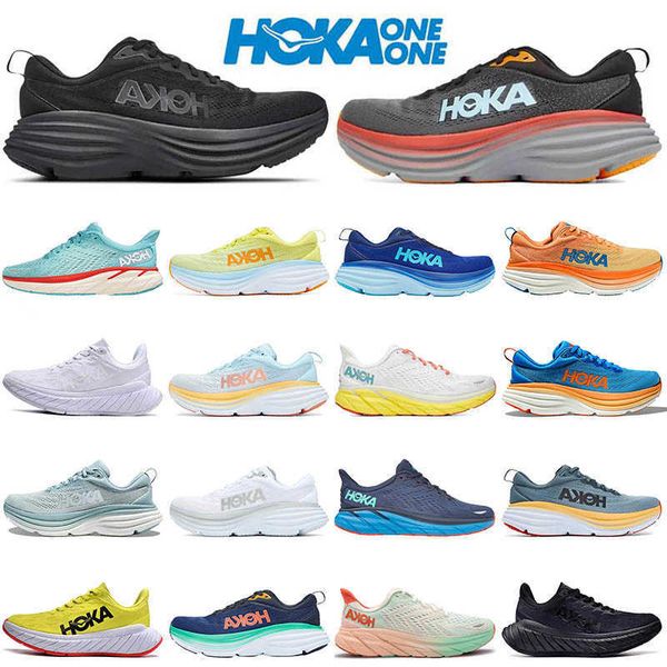 

news hoka one bondi 8 athletic runners shoes hokas clifton black white summer song shell coral peach lilac marble champagne white real teal