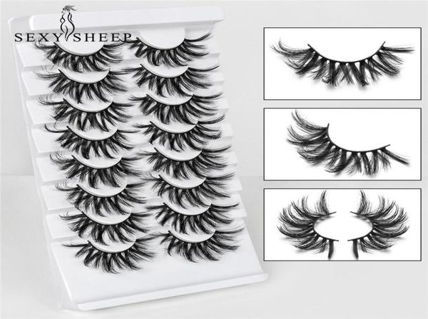 

false eyelashes natural 3d faux mink eyelashes thick handmade lashes volume soft mink lashes long full false eyelashes 8 pairs9993482