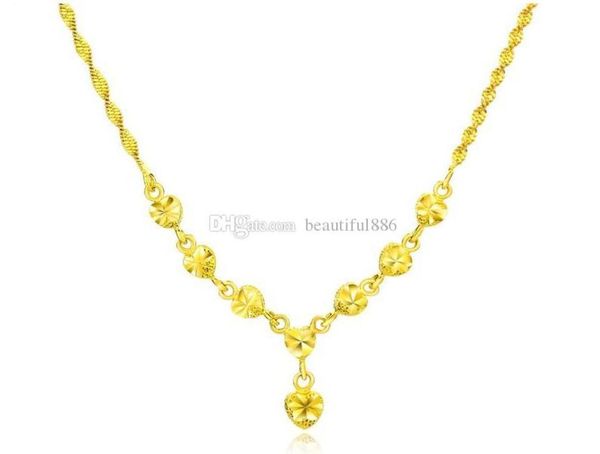 

new luxury gold color women necklace heart design ladies link chain jewelry accessories necklaces female romantic wedding pendant 4197634, Silver