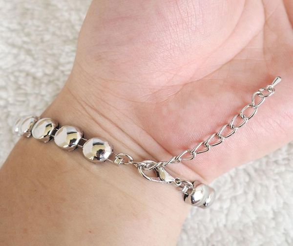 

whole fashion snap bracelets silver plated with crystal metal bracelet button jewlery for women model sb0046393705, Golden;silver