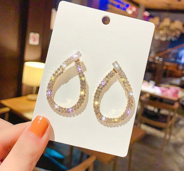 

mix tassel earrings bling bling shine full crystal rhinestone claw chain diamond exaggerated earrings boutique wholes jewelry 3755537, Golden;silver