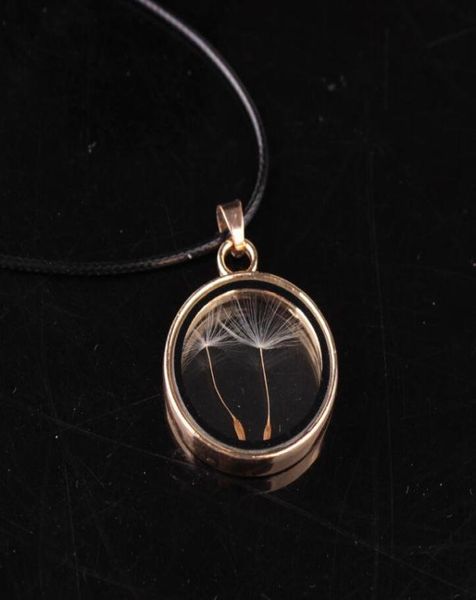 

necklaces seed floating locket glass pendant elegant necklace women luxury jewelry female women039s novetly plants wish locket 5692467, Silver