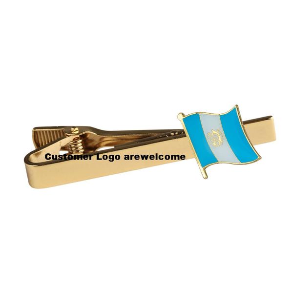 

guatemala national flag tie clip01234567891011126374241, Silver;golden