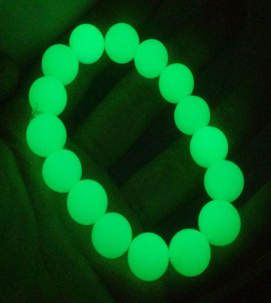 

natural fluorite luminous pearl bracelet original stone single luminous radiant bracelet lovers male and female gifts2287837, Black