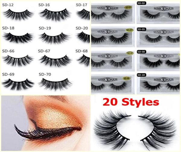 

in stock 20 styles 3d mink eyelashes eye makeup mink lashes soft natural thick false eyelashes 3d eyelashes extension eye lashes7064256