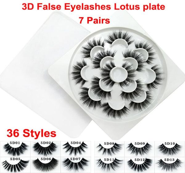 

3d mink false eyelashes dramatic volume eyelashes strip 5d 36 styles false eyelash extension faux mink natural thick soft lashes l3556808