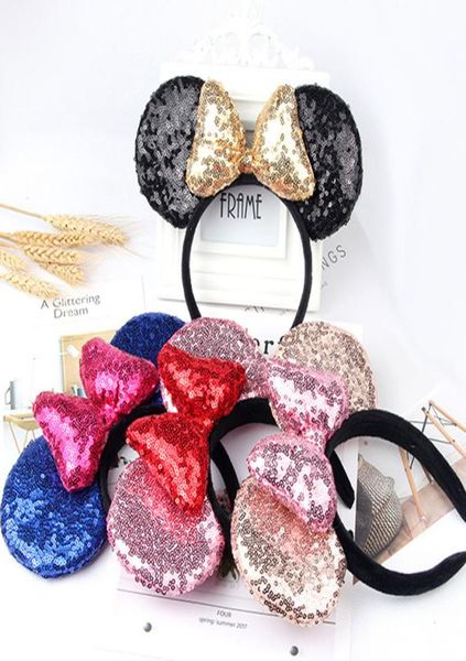

ear headband hair band accessories for women sequins bow girls headbands birthday party hairbands  styles4481333, Slivery;white