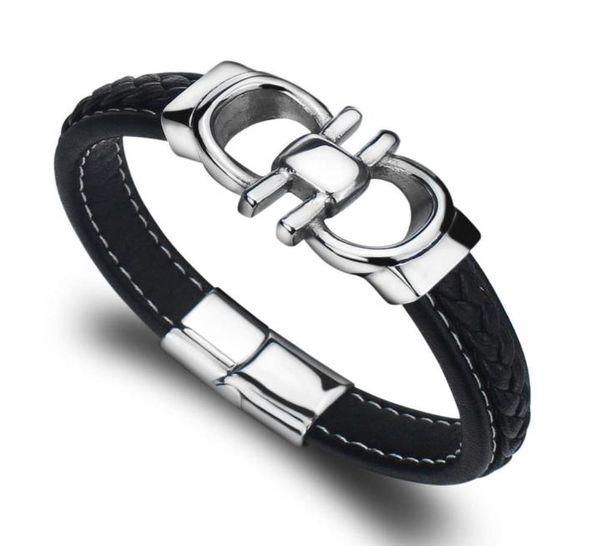 

bangle leather bracelet men039s jewelry gift scy115301239741048, Black